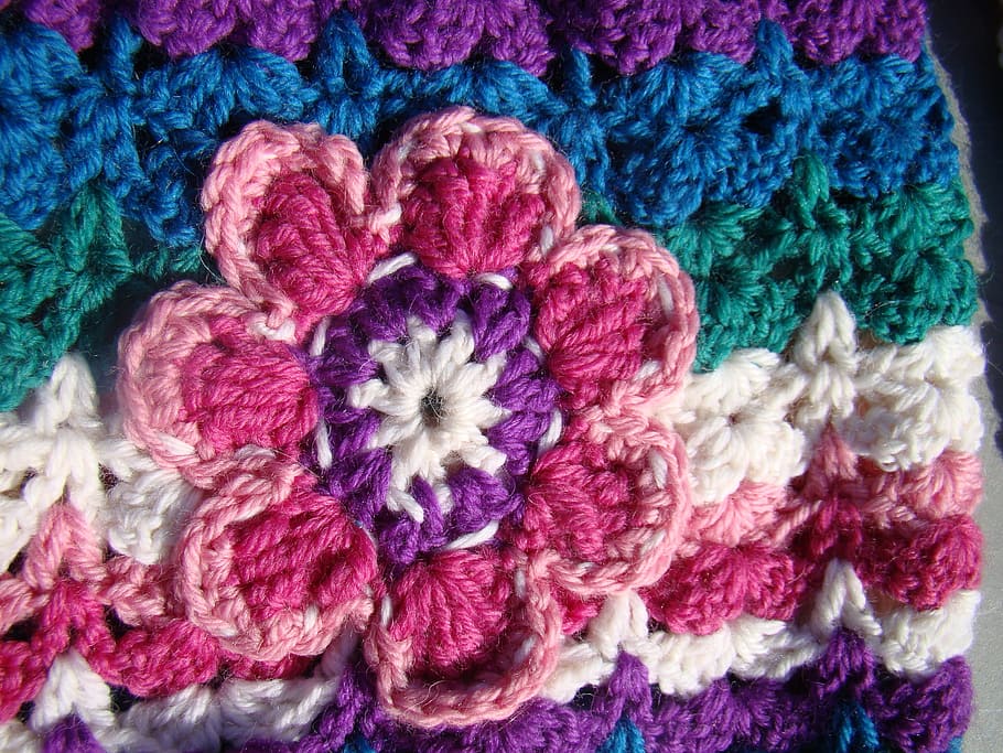 crochet, craft, flower, handmade, hobby, wool, yarn, hook, creative, homemade