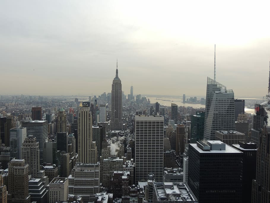 new york, usa, new york city, baru, amerika, kota, manhattan, bangunan, kaki langit, perkotaan