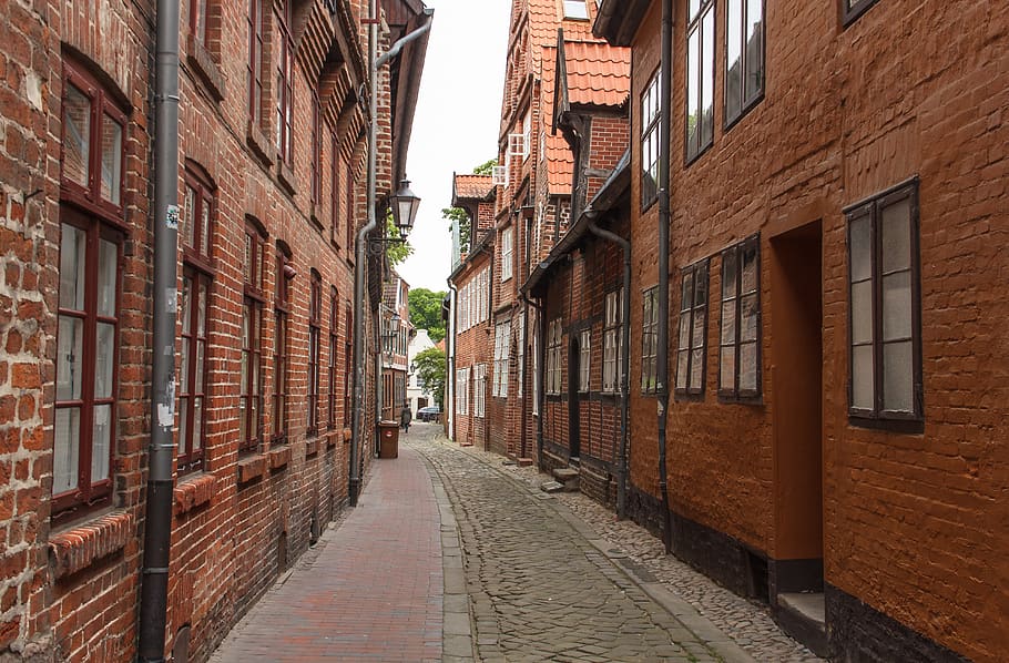 lüneburg, historic center, city, hanseatic city, lower saxony, town hall, heide, old salt road, salt storage, alley