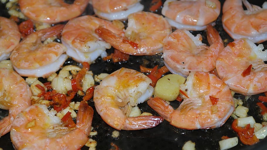stir fried shrimp, scampi, shrimp, seafood, grilled, food, court, eat, fish, delicious