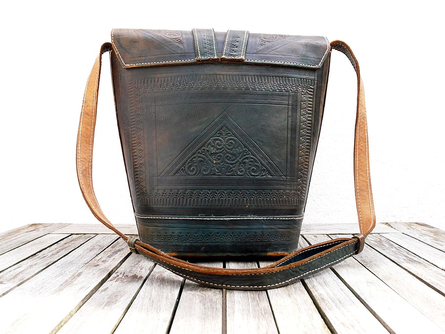 Handbag, Leather, Case, back, leather case, leather goods, accessories, bag, vintage, fashion