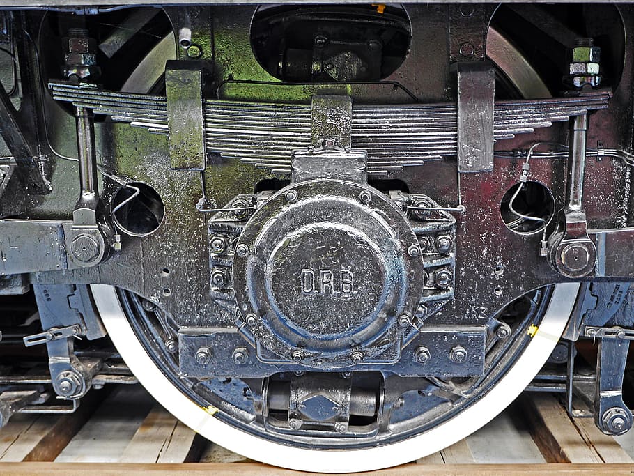electric locomotive, drive axle, spring pot drive, e18, e 18, german reichsbahn, drg, oldtimer, historically, exhibit