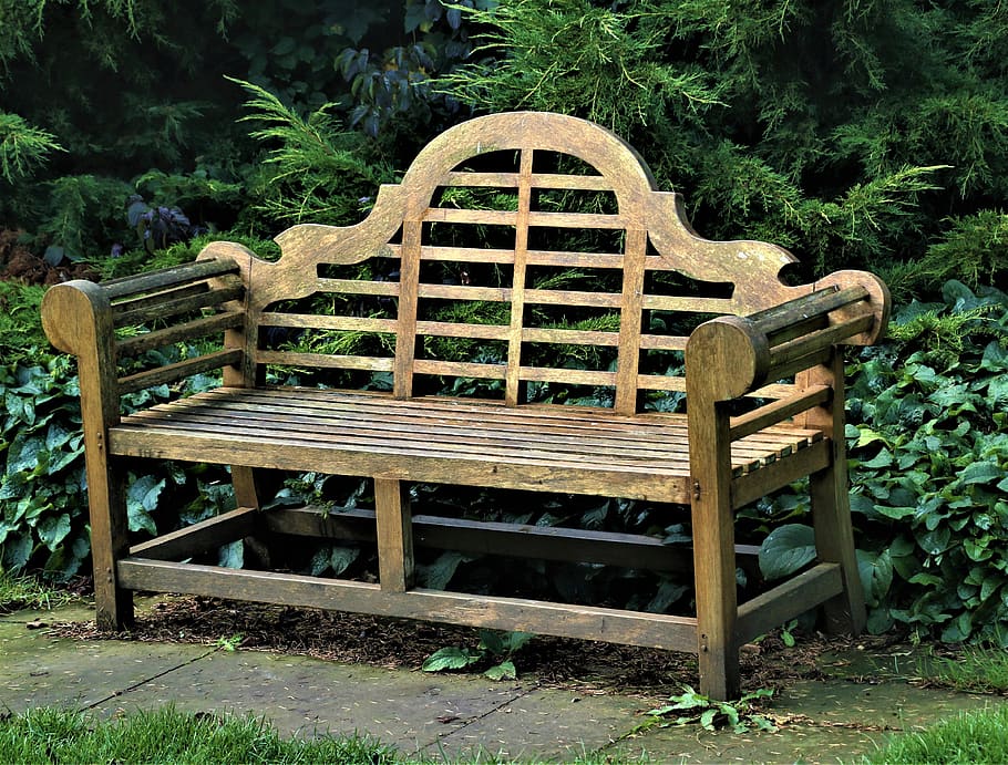 asiento, banco, descanso, relajante, banco del parque, madera, diseño, muebles, sentado, lugar de descanso