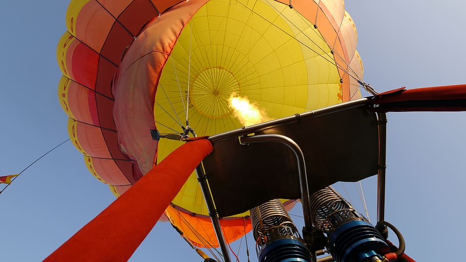 balon udara panas, pembakar, wahana balon udara, menyenangkan, balon udara, langit, alam, angkutan, kegiatan waktu luang, petualangan