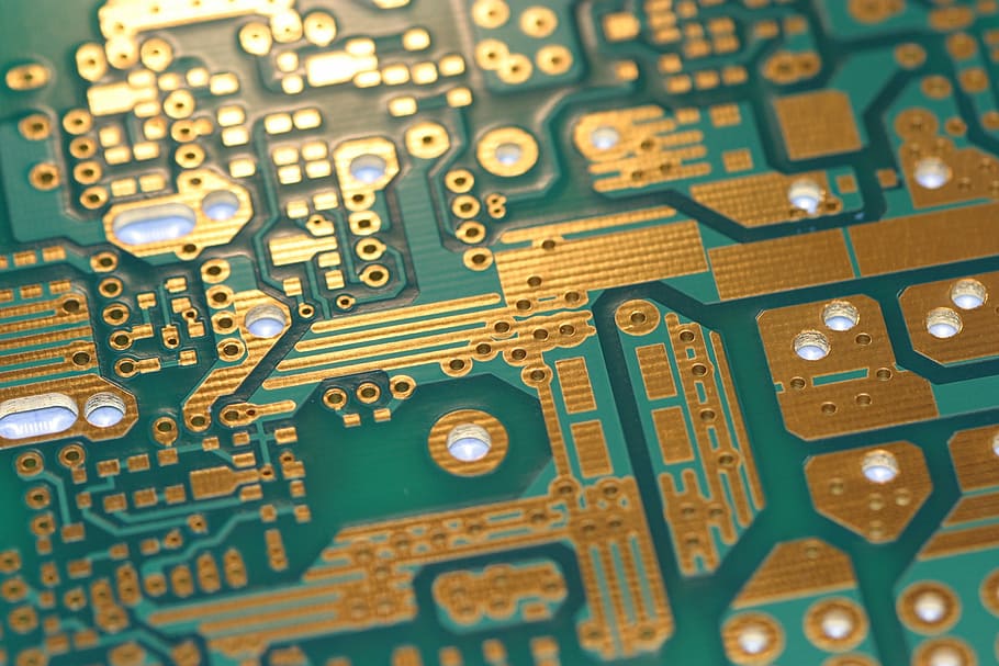 green, brown, circuit board, circuit, computer, plate, technology, electronics industry, computer equipment, full frame