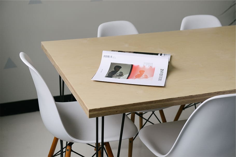 book, wood, table, chairs, office, communication, chair, seat, indoors, text