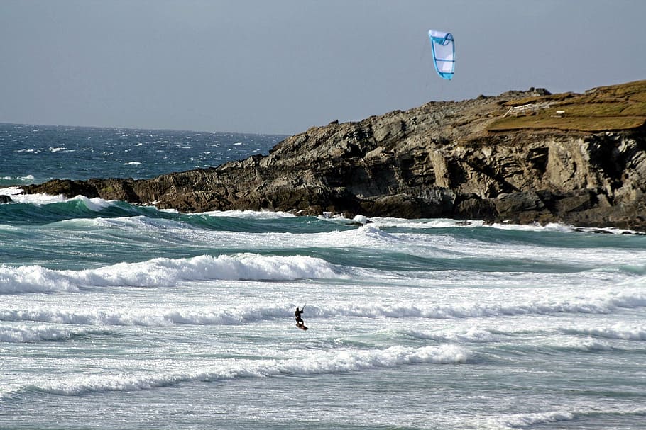 surf, water sports, windsurfer, cornwall, rosamunde pilcher, kite surfing, surfing, dragons, wind, wave