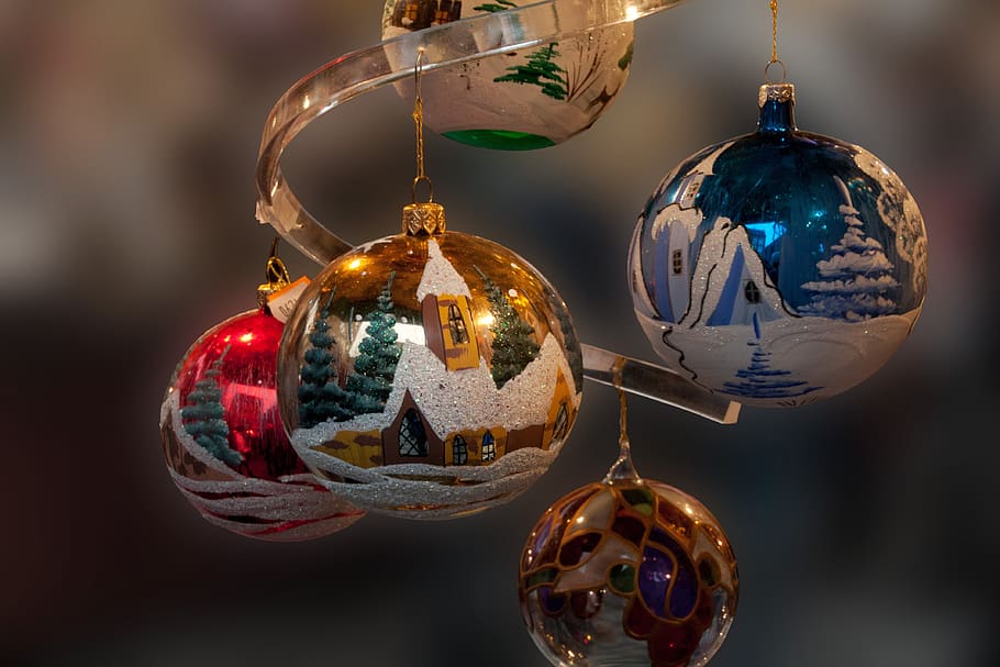 natal, perhiasan natal, ornamen natal, weihnachtsbaumschmuck, liburan, perayaan, gantung, dekorasi, bola, dalam ruangan