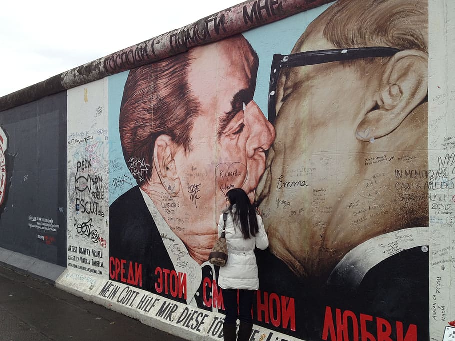 베를린, 벽, 키스, 독일, 랜드 마크, 동독, 서독, 인간의 표현, 본문, 커뮤니케이션