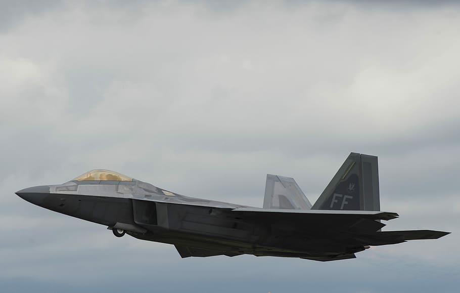 f-22, raptor, usaf, as angkatan udara, angkatan udara amerika serikat, stealth, pesawat, penerbangan, pesawat tempur, jet