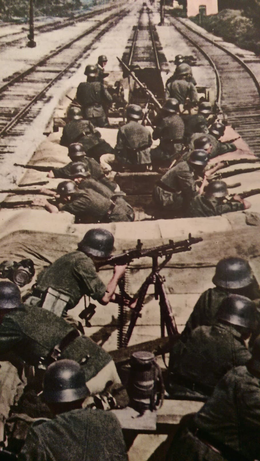 soldados segurando rifles, guerra, armas de fogo, velho, ao ar livre, história, militar, mundo, alemanha, batalha