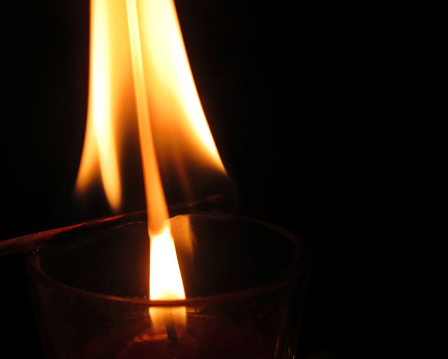 fire, match, evening, flame, burning, heat - temperature, black background, fire - natural phenomenon, indoors, close-up