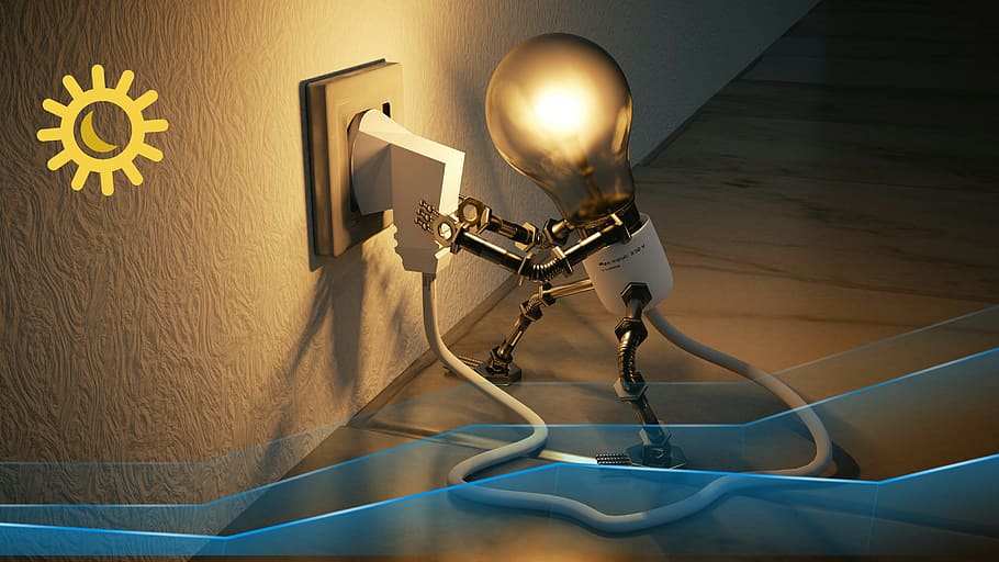 Lámpara, espectáculo, tecnología, equipo, dentro, bombilla, idea, autoempleado, incidencia, ahorro de energía