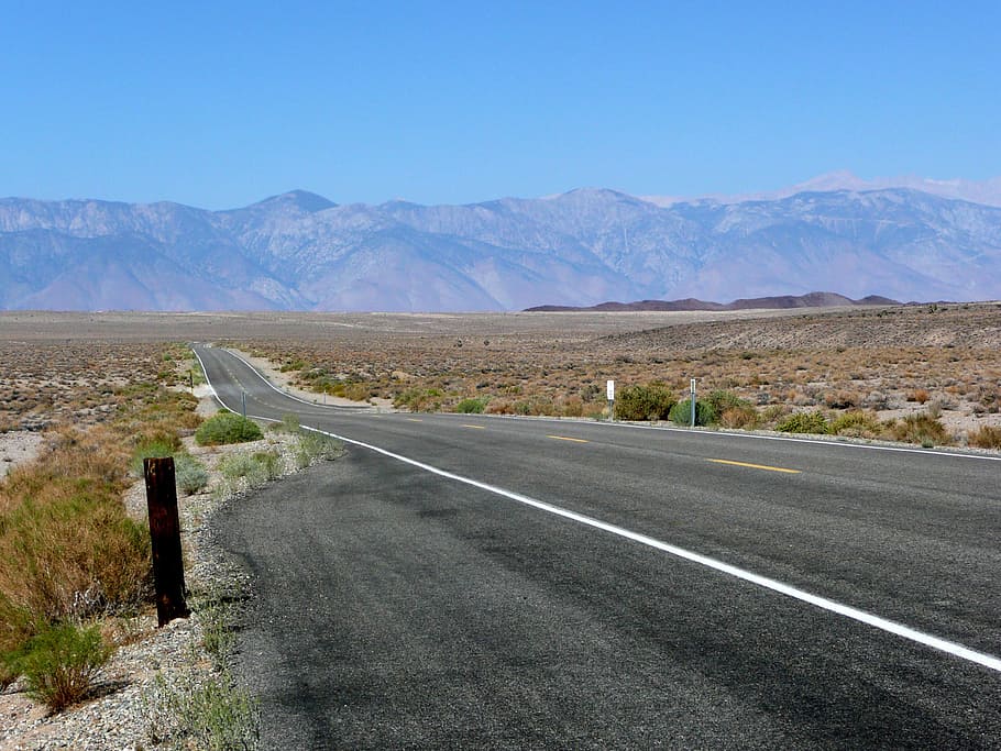 road, death valley, california, Road to, Death Valley, California, landscape, mountains, public domain, scenic, United States