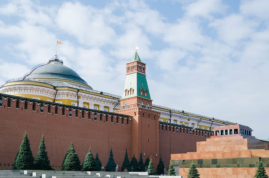 brown, gray, concrete, dome building, daytime, moscow, the kremlin, russia, architecture, building