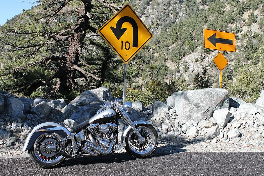 bend, central oregon, motorcycle, chopper, harley, scenic, mountain, mount bachelor, pacific northwest, oregon