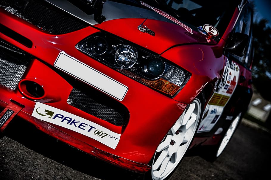 rally, racing, evo, lancer, car, competition, sports, race, sports car, land vehicle