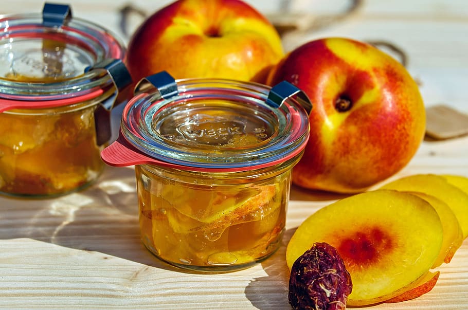 honeycrisp apples, jam, nectarine, stone fruit, preparation, cook, summer, food, fruit, healthy eating