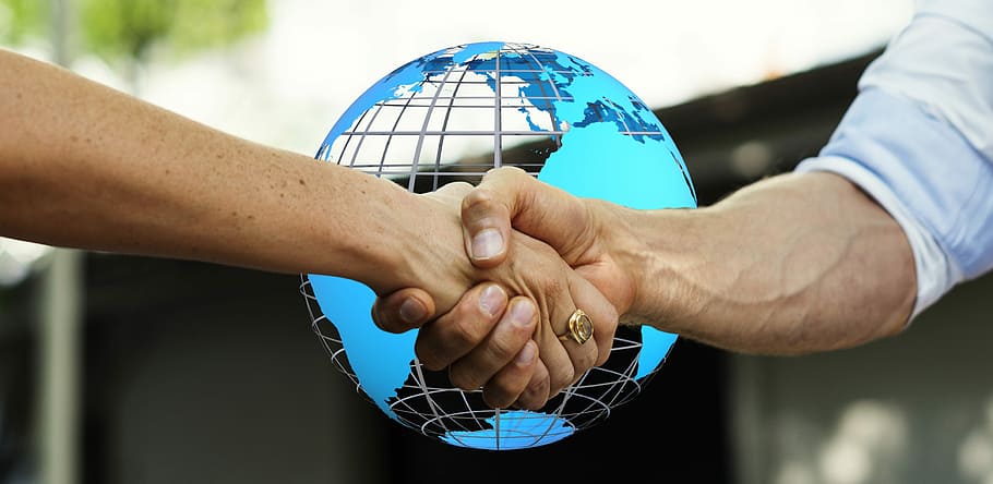 two, persons hand, shaking, hands, friendship, together, man, woman, human, continents