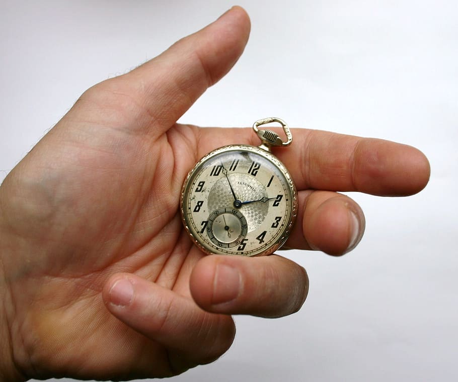 Pocket Watch, Time, Face, Chain, vinatge, antique, pocket, clock, instrument, cog