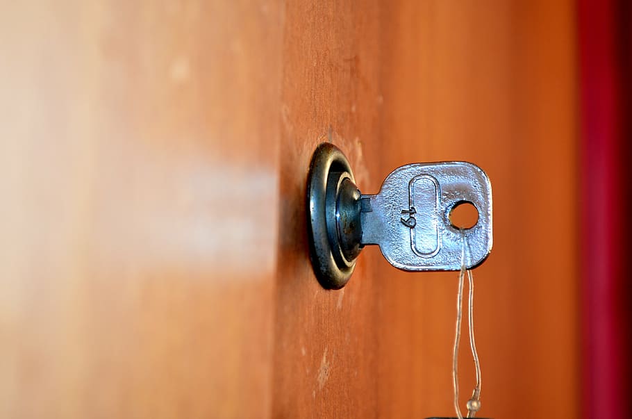 porta, chaves, desbloquear, abrir, travar, trancado, segurança, buraco da fechadura, acesso, seguro