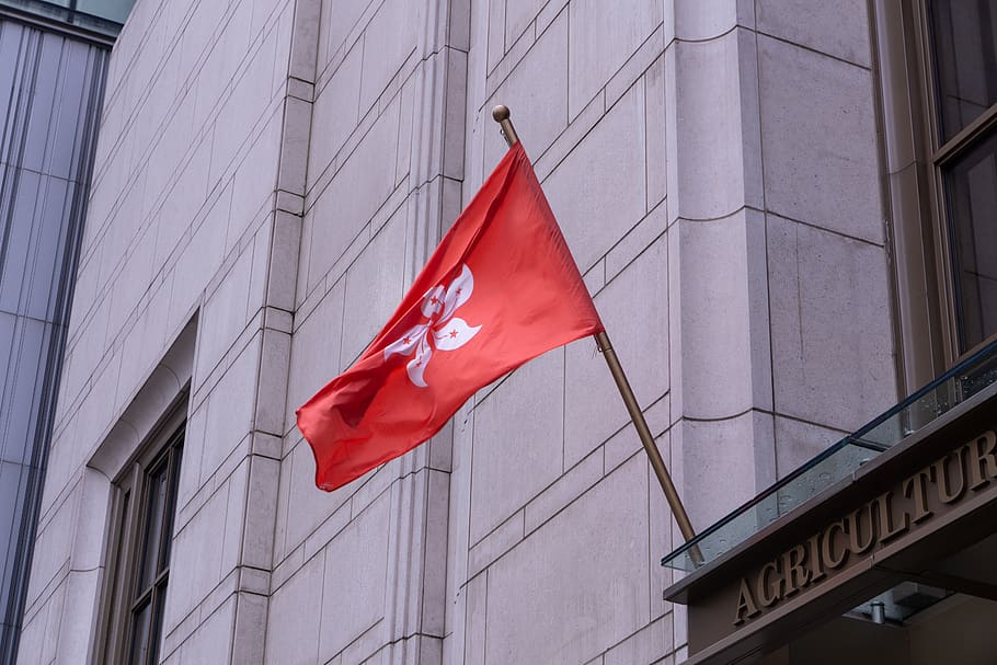 flag, symbolism, symbol, coat of arms, hong kong, representation, government, red, patriotism, built structure