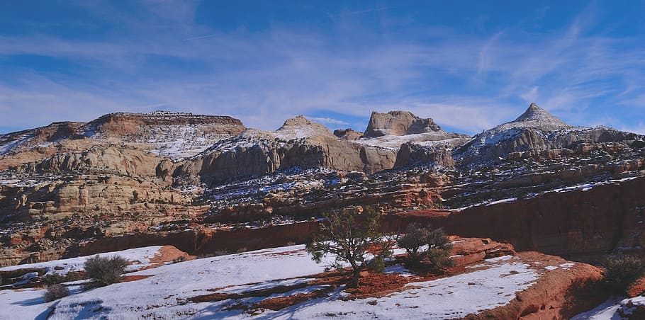 Capitol Reef, National, Parks, Usa, Sky, national, parks, geology, outdoors, utah, formation