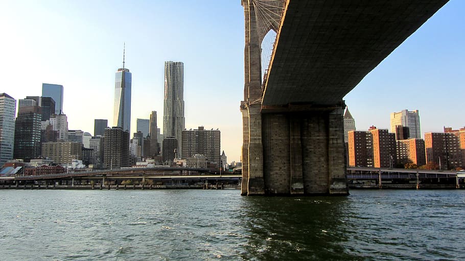 brooklyn bridge, new york city, suspension bridge, east river, manhattan, bridge, nyc, usa, big apple, architecture
