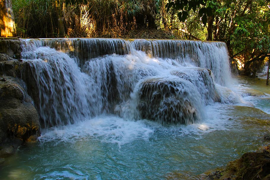Luang Prabang, Laos, Unesco, Heritage, unesco heritage, colorful, beautiful, kuang si waterfall, kuang si falls, waterfall