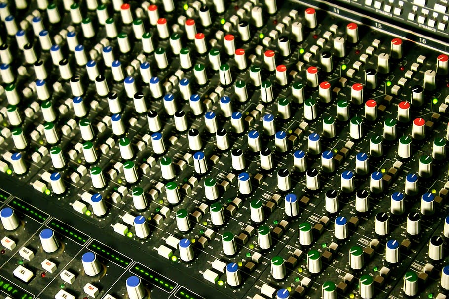 console, studio, music, mixer, sound, broadcast, mixing, audio, equipment, mix
