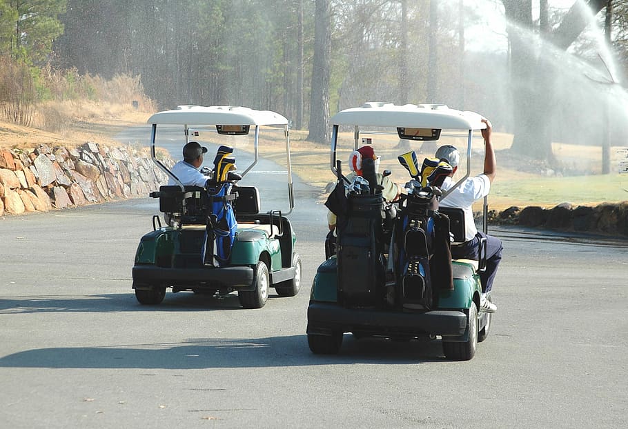 Golf Carts, Golf, Course, Sport, golf, course, green, game, grass, club, leisure