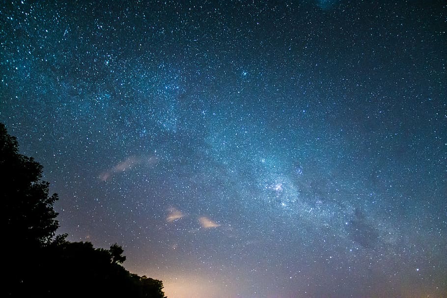 astronomy, sky, outer space, moon, panoramic, via lactea, night sky, night, space, star - space