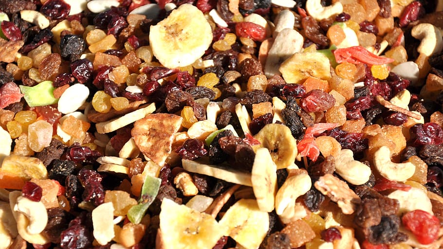 close-up photography, fruit salad, dried fruit, mixed, food, food and drink, full frame, backgrounds, dried food, freshness