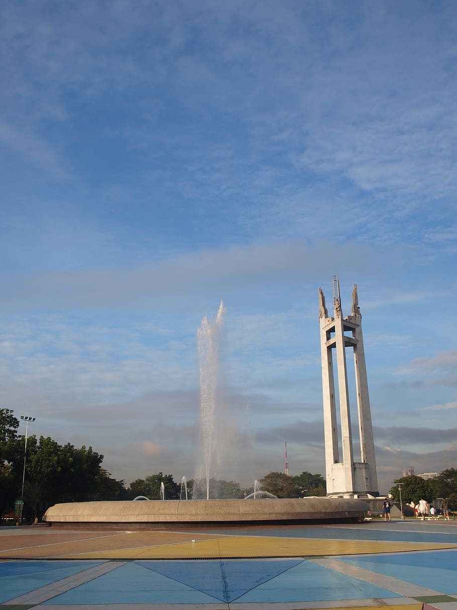 monument, fountain, landmark, city, manila, philippines, historic, history, memorial, heritage