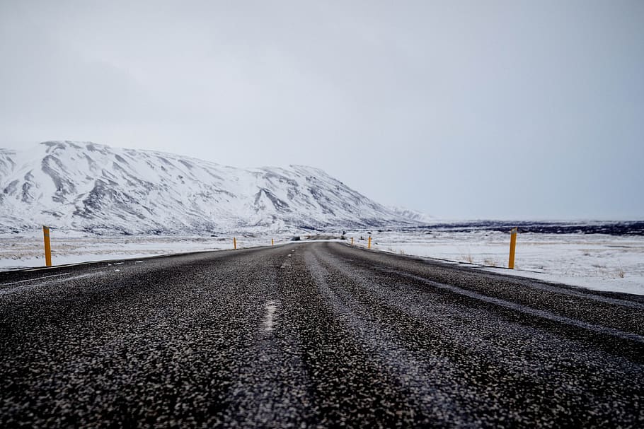 road, pavement, rural, mountains, landscape, nature, winter, snow, cold, cold temperature