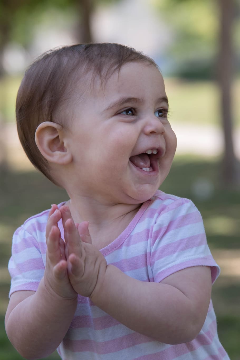 baby clapping hands, baby, happy, clap, smile, fun, cheerful, smiling, girl, infant
