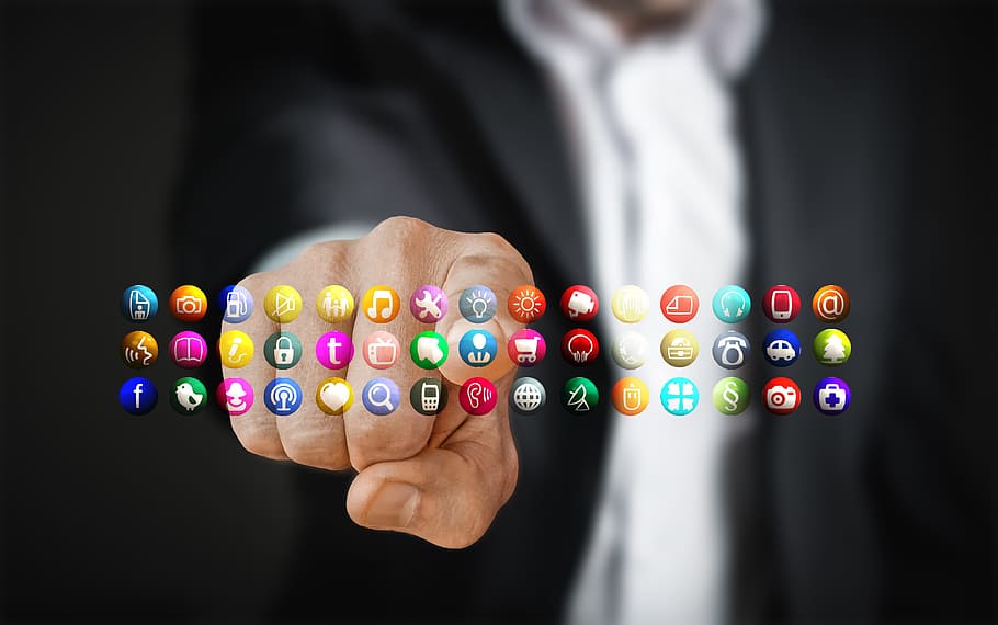 smartphone application icons, turn on, turn off, industry, energy, power, businessman, home, intelligent, networked