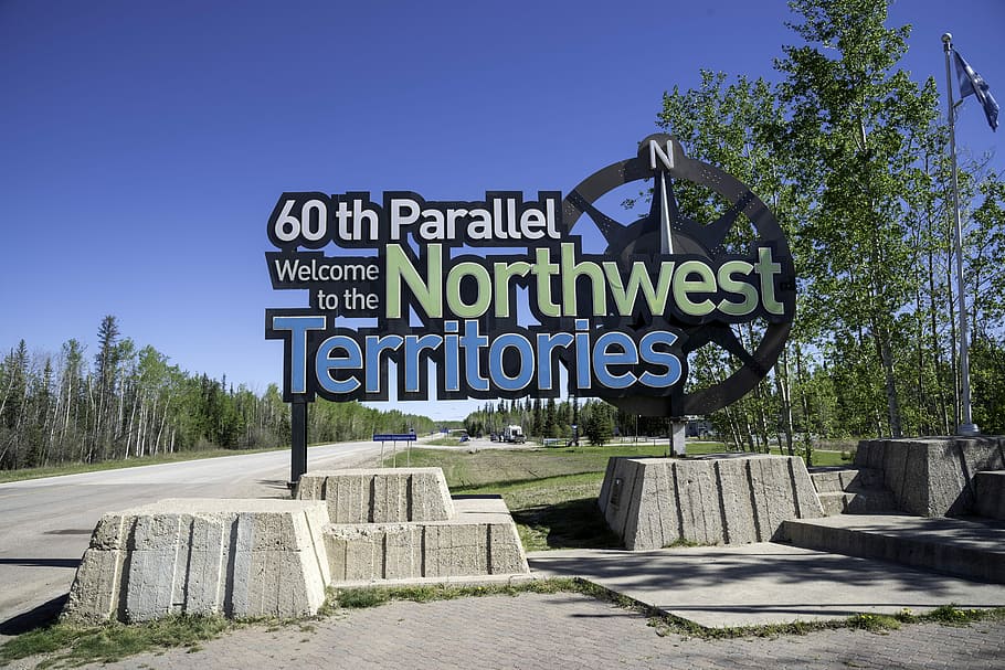 welcoming, sign, northwest, territories, Northwest Territories, blue sky, public domain, welcome, outdoors, uSA