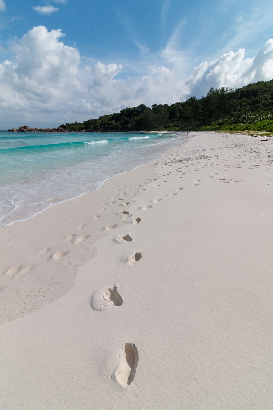 la digue, se Seychelles, sebuah pulau, laut, pantai, liburan, tropis, perjalanan, surga, pasir