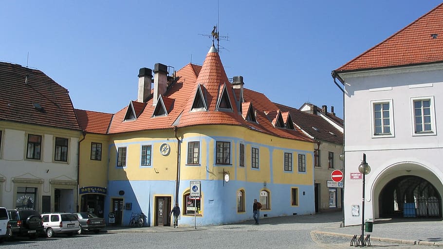 historically, architecture, building, czech republic, south bohemia, týn nad vltavou, building exterior, built structure, city, street