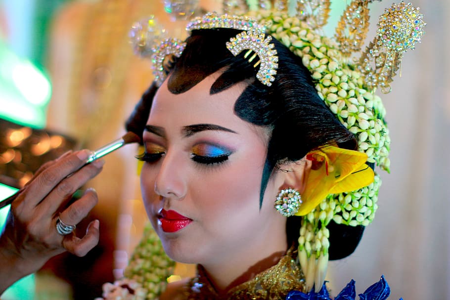 java, wedding, traditional, people, bride, ethnic, indonesia, asia, female, make up