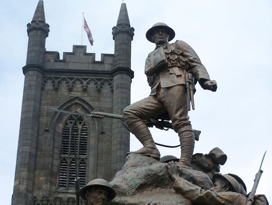 war memorial, statue, soldier, bronze, sculpture, monument, landmark, historic, famous, history