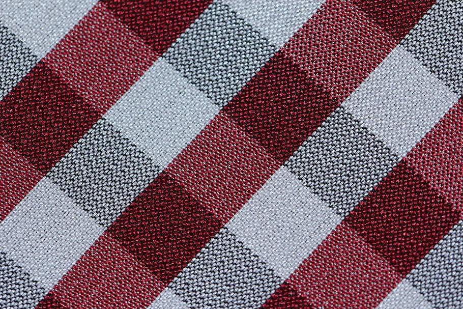 merah, putih, tekstil, pola, pola geometris, tekstur, latar belakang kain, kain, permukaan, desain
