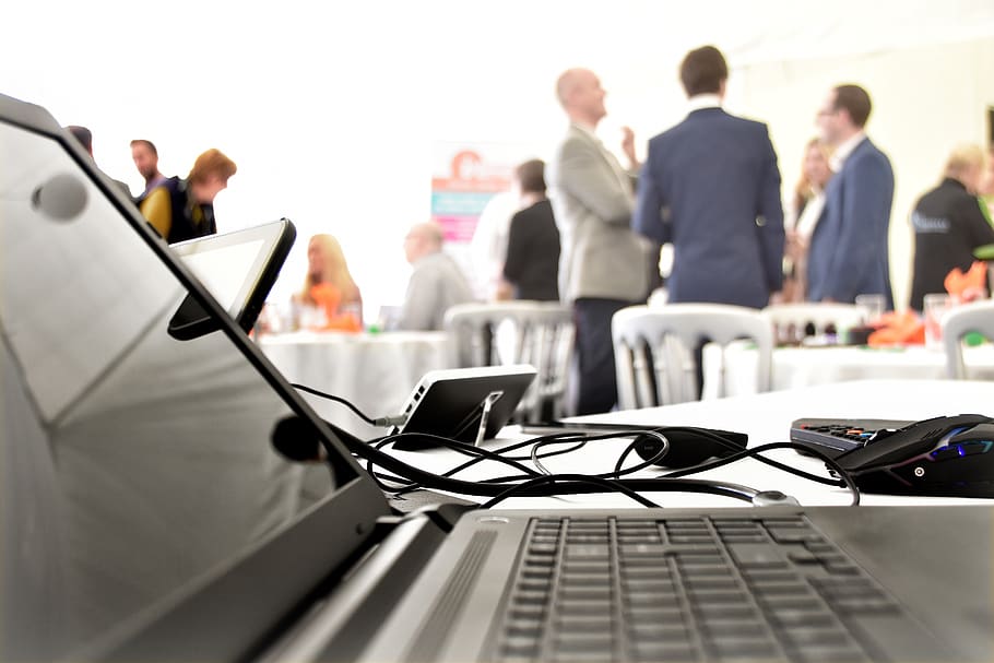 laptop, konferensi, presentasi, seminar, profesional, orang-orang, rapat, bisnis, komputer, pertemuan bisnis