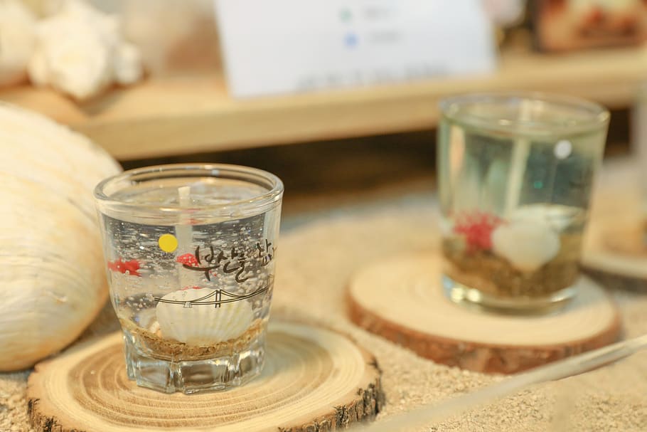 shochu cup, candle, second, ornament, candle holder, glass, suzhou, atmosphere, deco, cup