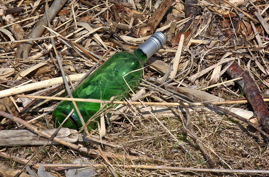glass, bottles, garbage, disposal, environment, nature, waste disposal, waste, throw away society, made