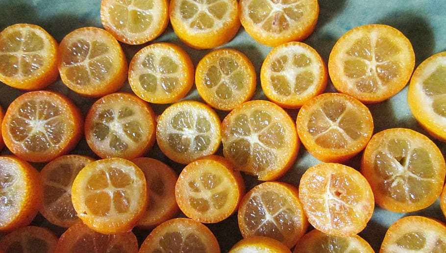 kumquats, sliced, citrus, fruit, food and drink, food, healthy eating, citrus fruit, freshness, wellbeing