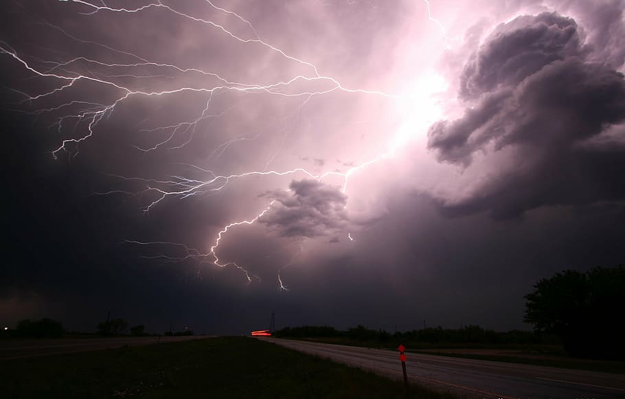 thunder, white, cloud, lightning, lightning storm, storm, energy, power, nature, electricity