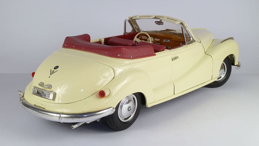 bmw, 502, cabrio, 1955, convertible, 1x18, model car, maisto, studio ditembak, mobil