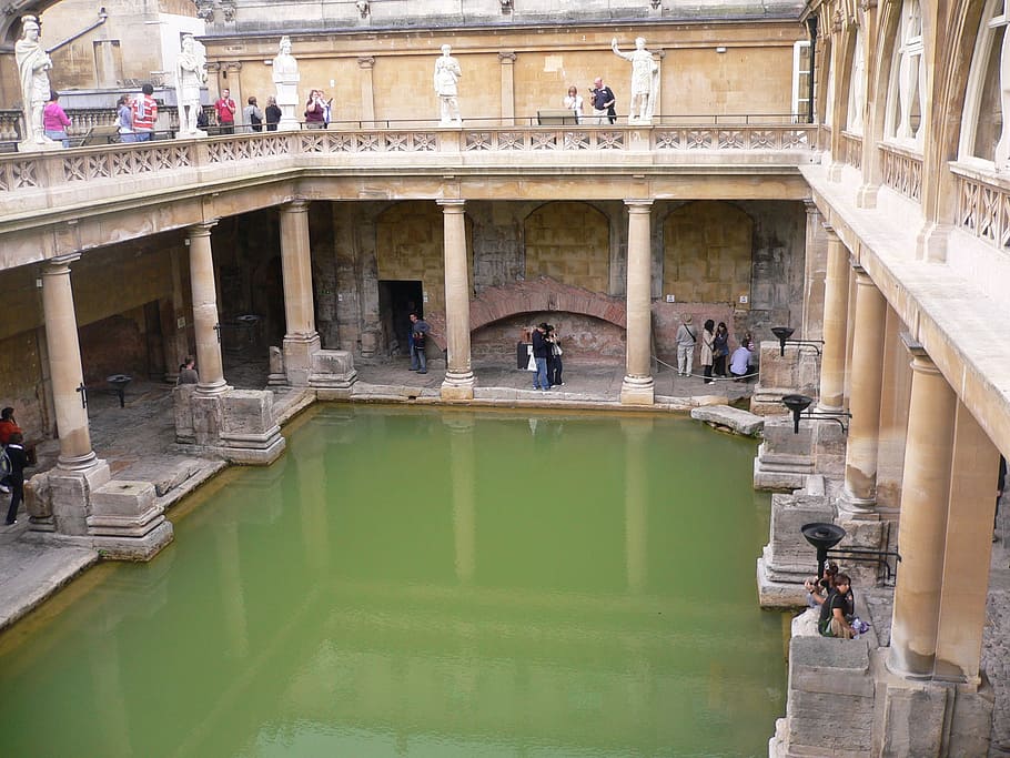 bath, roman, archaeology, ancient, architecture, building, historic, heritage, tourism, attraction